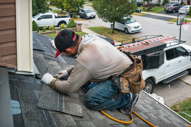 Professional Roofing technician working in Walnut Bottom, PA
